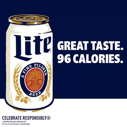 Miller Lite Beer - 12pk/16 fl oz Cans