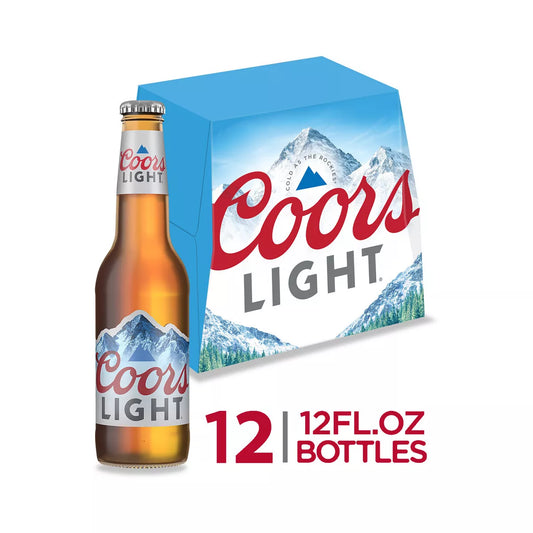 Coors Light Beer - 12pk/12 fl oz Bottles