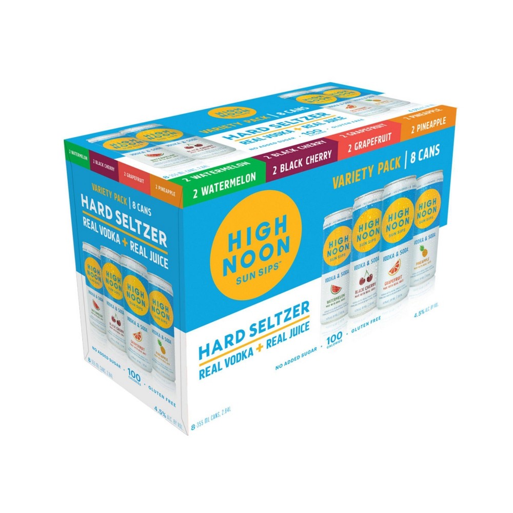 High Noon Sun Sips Hard Seltzer Variety Pack - 8pk/12 fl oz Cans