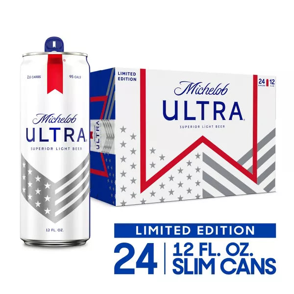 Michelob ULTRA Superior Light American Lager Beer - 24pk/12 fl oz Cans