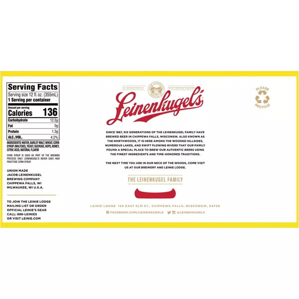 Leinenkugel's Summer Shandy Beer - 12pk/144 fl oz Cans