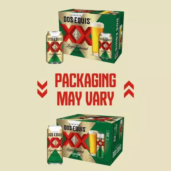 Dos Equis Mexican Lager Beer - 12pk/12 fl oz Cans