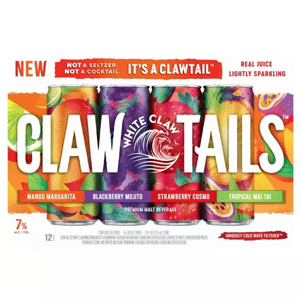White Claw Hard Seltzer Clawtails Variety Flavored Alcoholic Beverages - 12pk/12 fl oz Cans