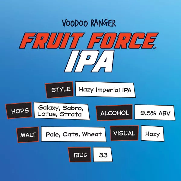 Voodoo Ranger Fruit Force IPA Beer - 6pk/12 fl oz Cans
