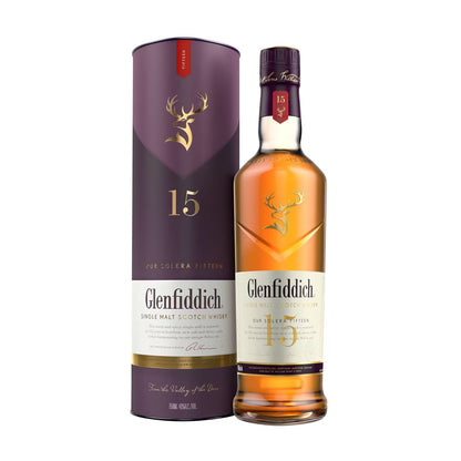Glenfiddich 15yr Solera Reserve Single Malt Scotch Whisky - 750ml Bottle