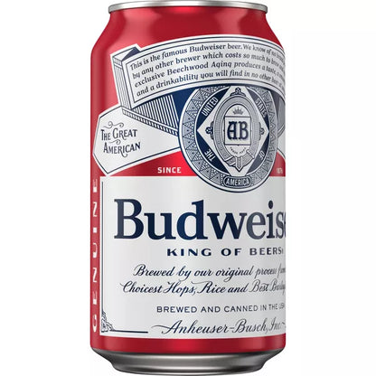 Budweiser American Lager Beer - 15pk/12 fl oz Can