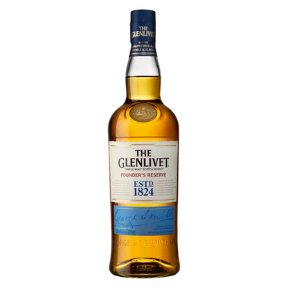 The Glenlivet Single Malt Scotch Whisky Scotland Founder's Reserve 750ml Bottle