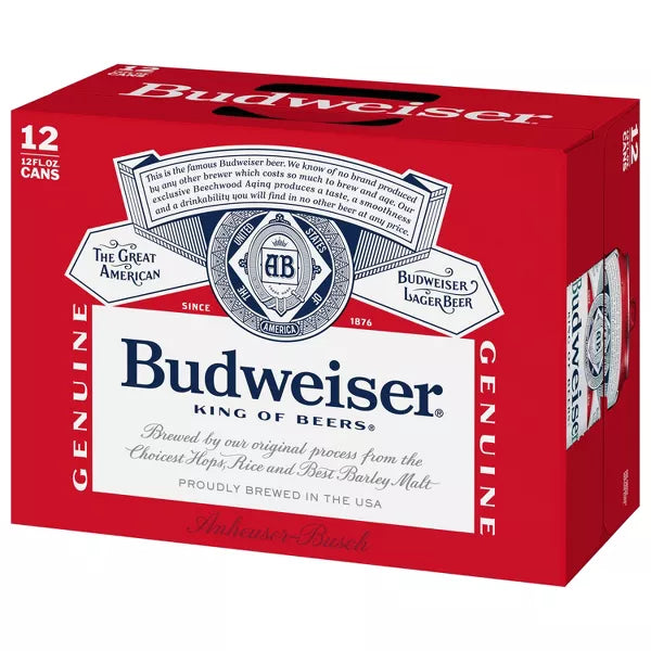 Budweiser American Lager Beer - 12pk/12 fl oz Cans