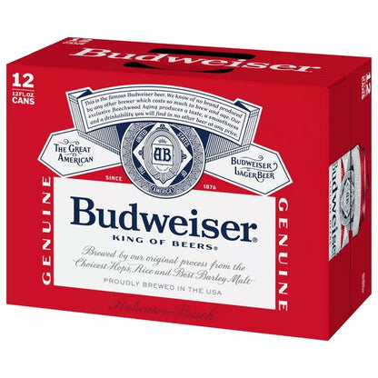 Budweiser American Lager Beer - 12pk/12 fl oz Cans