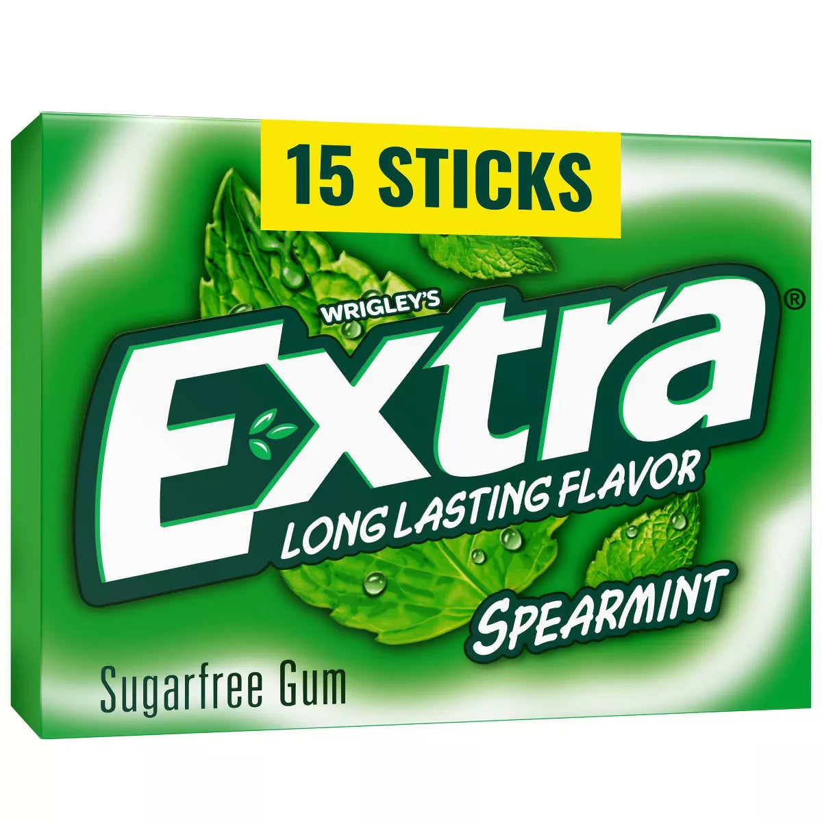 Extra Spearmint Sugar-Free Chewing Gum - 15ct