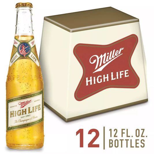 Miller High Life Beer - 12pk/12 fl oz Bottles