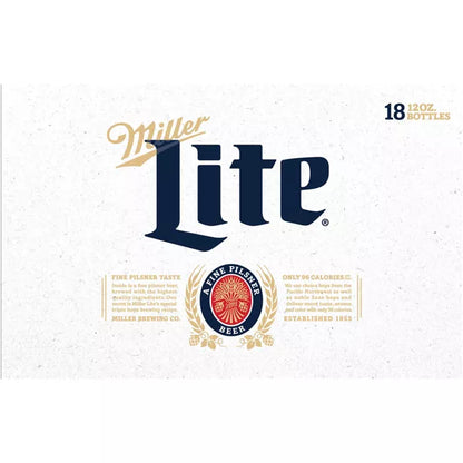Miller Lite Beer - 18pk/12 fl oz Bottles