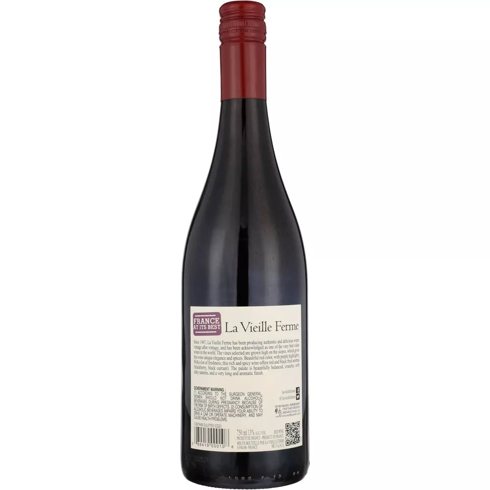 La Vieille Ferme Red Cotes Du Rhone Red Wine - 750ml Bottle