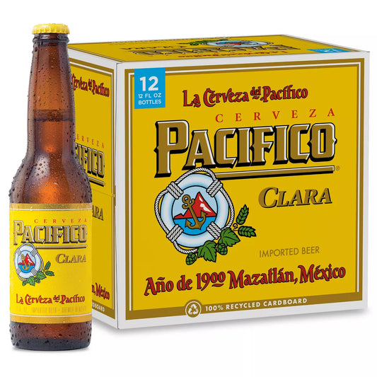Pacifico Clara Lager Beer - 12pk/12 fl oz Bottles