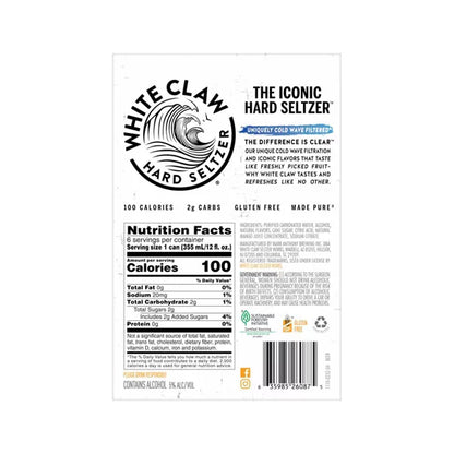 White Claw Mango Hard Seltzer - 6pk/12 fl oz Slim Cans