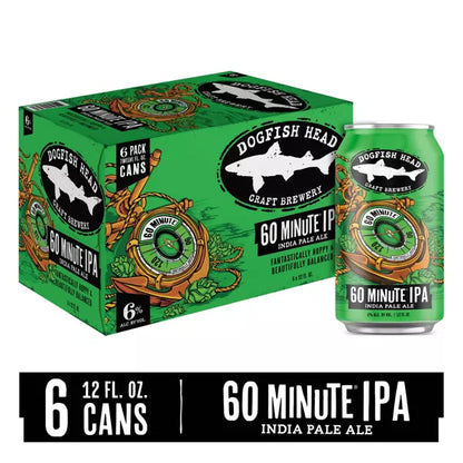 Dogfish Head 60 Minute IPA Beer - 6pk/12 fl oz Cans