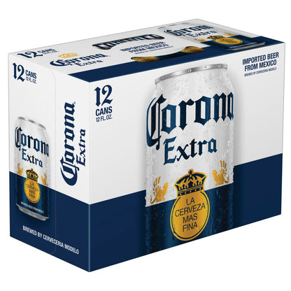 Corona Extra Beer Cans 12 oz, 12 pk