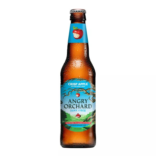 Angry Orchard Crisp Apple Hard Cider - 12pk/12 fl oz Bottles