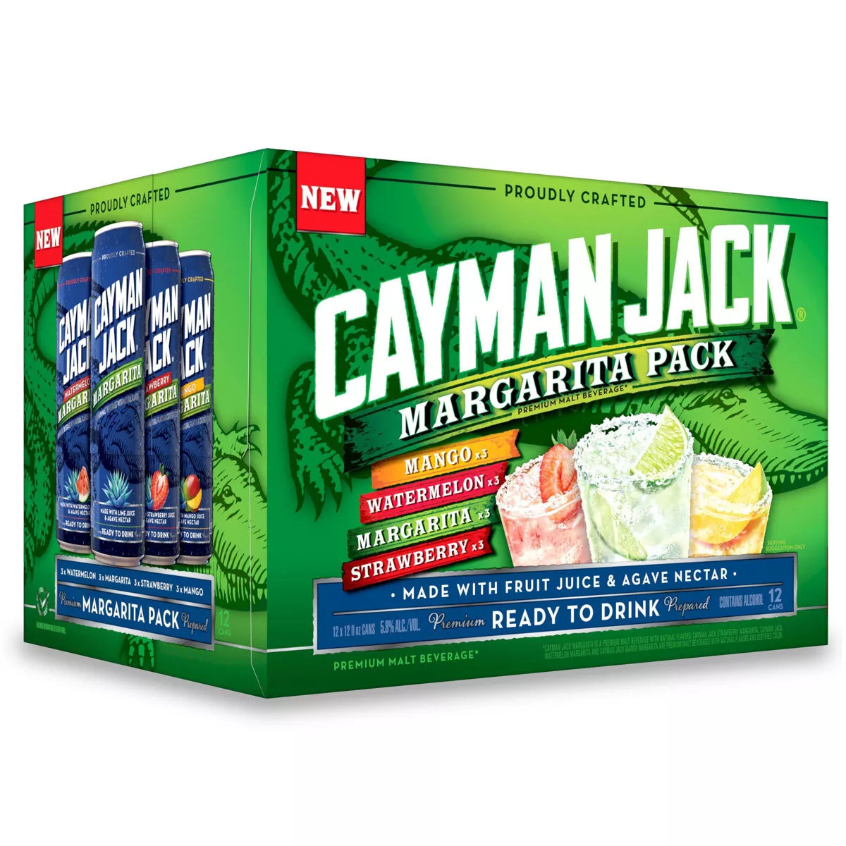 Cayman Jack Margarita Variety Pack - 12pk/12 fl oz Cans