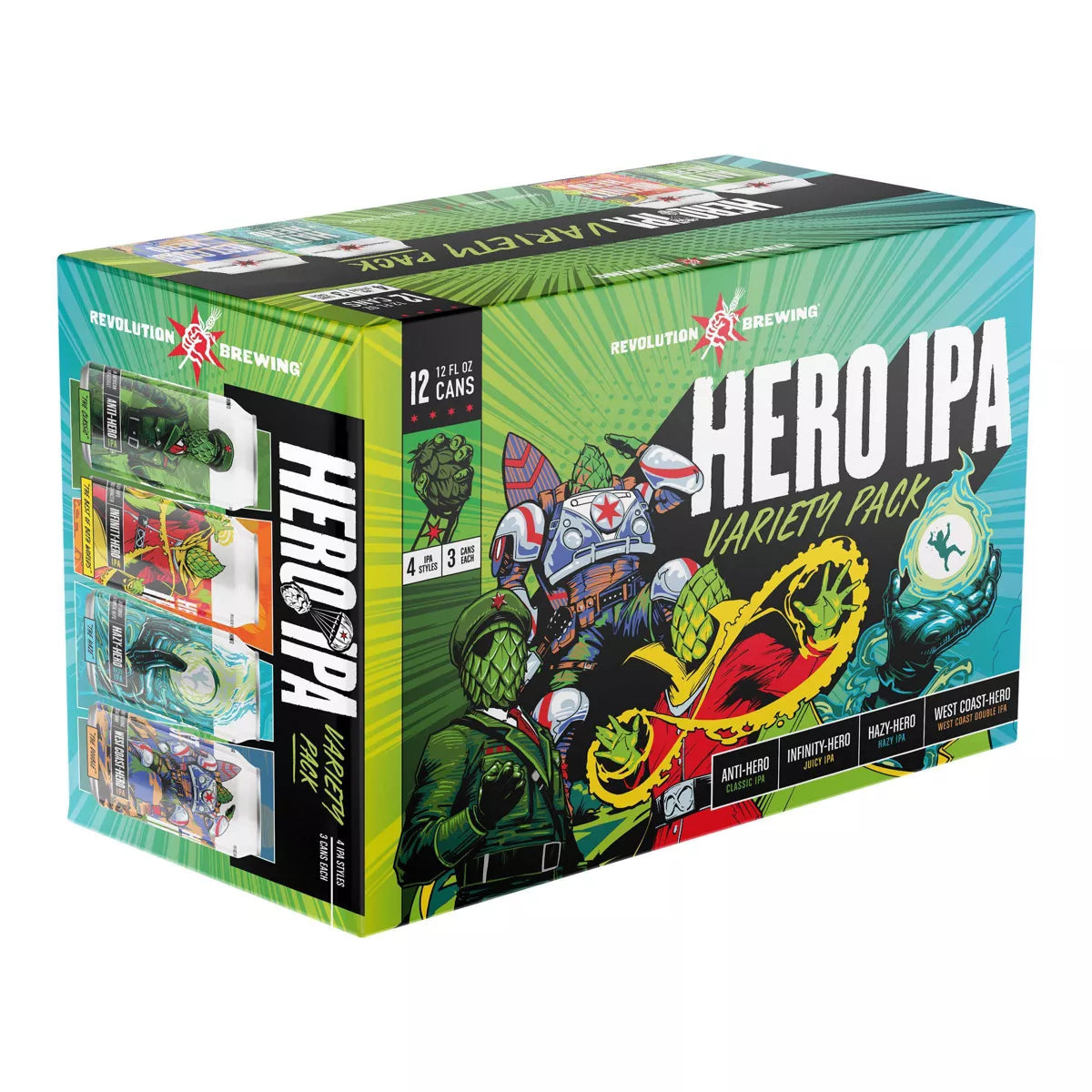 Revolution League of Heroes IPA Variety Beer Pack - 12pk/12 fl oz Cans