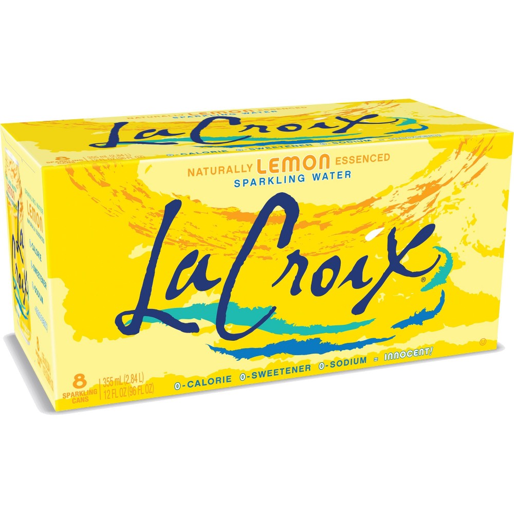 NATURAL LEMON FLAVORED SPARKLING WATER, LEMON