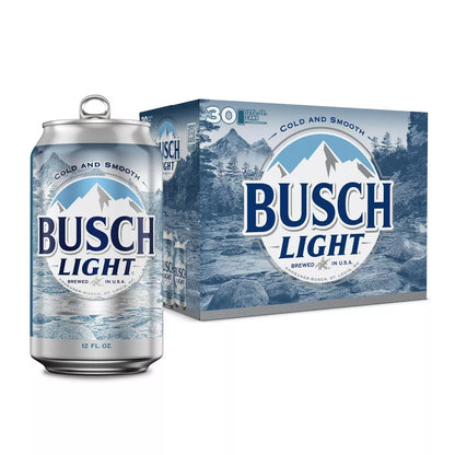 Busch Light American Lager Beer - 30pk/12 fl oz Cans