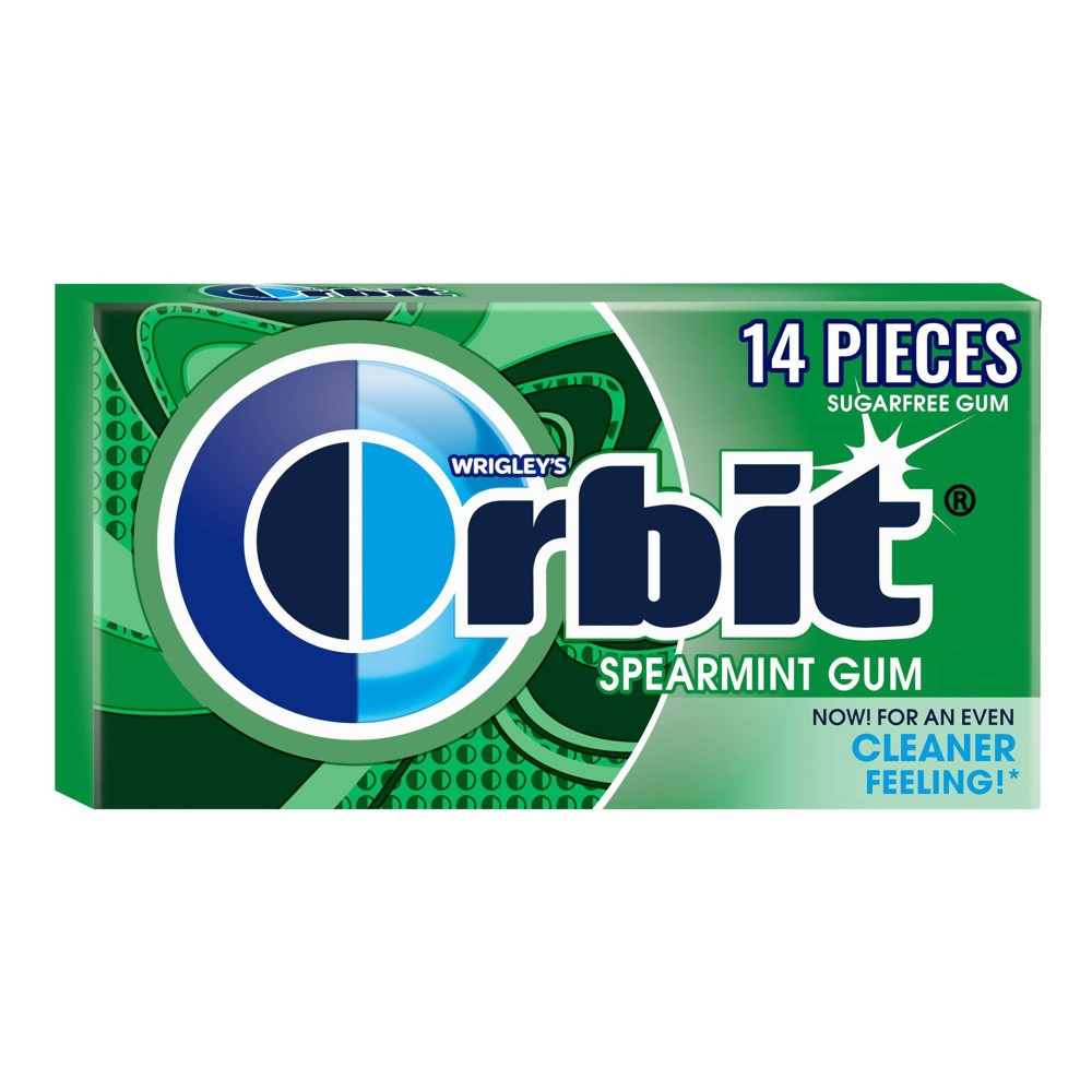 Orbit Spearmint Sugar-Free Chewing Gum Single Pack -14ct