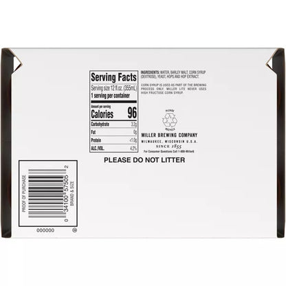 Miller Lite Beer - 6pk/12 fl oz Bottles