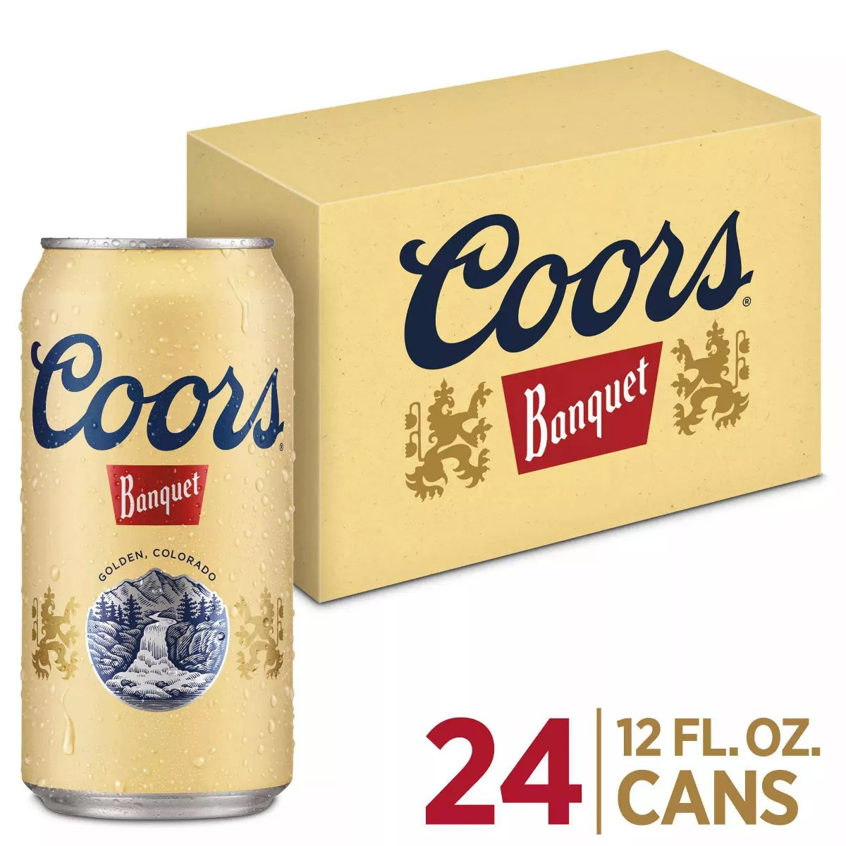 Coors Banquet Lager Beer - 24pk/12 fl oz Cans