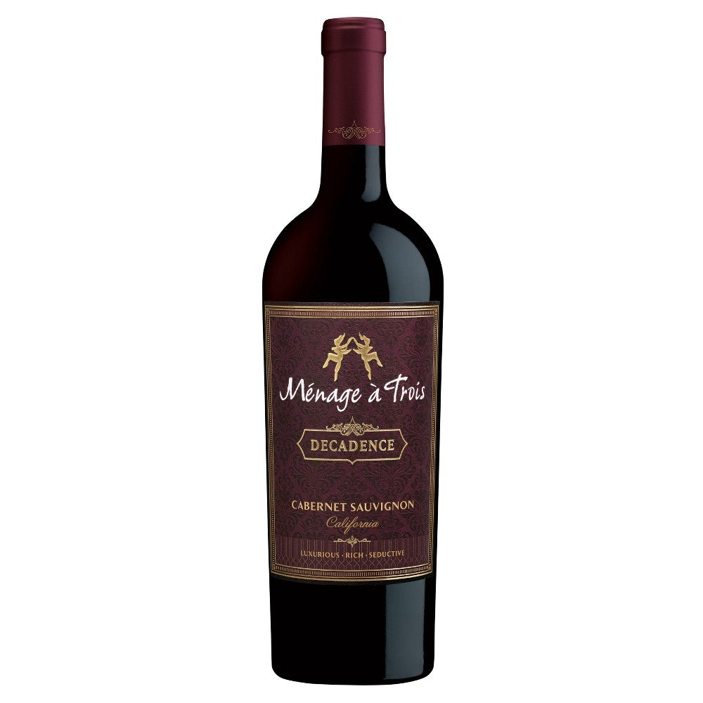 Menage A Trois Decadence Cabernet Sauvignon Red Wine 750 ML