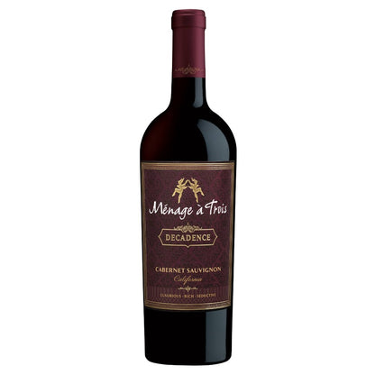Menage A Trois Decadence Cabernet Sauvignon Red Wine 750 ML