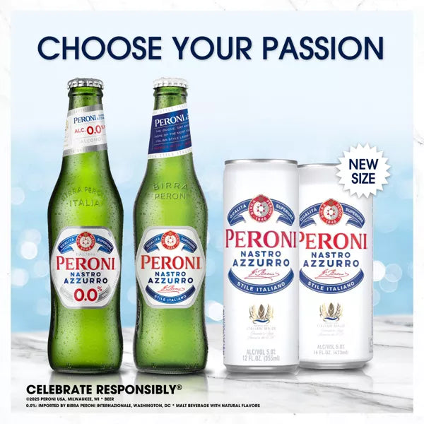 Peroni Nastro Azzurro Beer - 12pk/12 fl oz Bottles