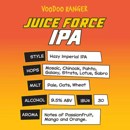 Voodoo Ranger Juice Force IPA Beer - 6pk/ 12 fl oz Cans