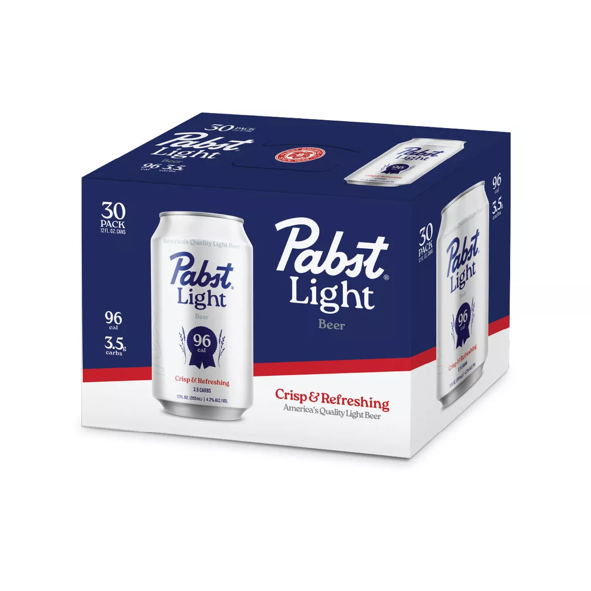 Pabst Light Beer - 30pk/360 fl oz Cans