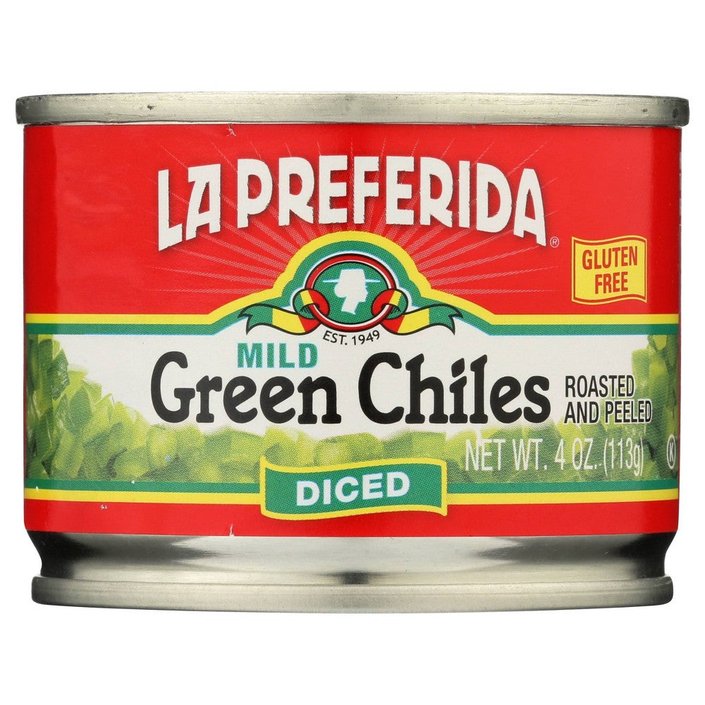 ROASTED AND PEELED DICED MILD GREEN CHILES