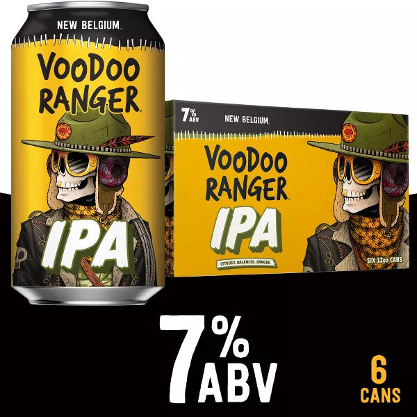 Voodoo Ranger IPA Beer - 6pk/12 fl oz Cans