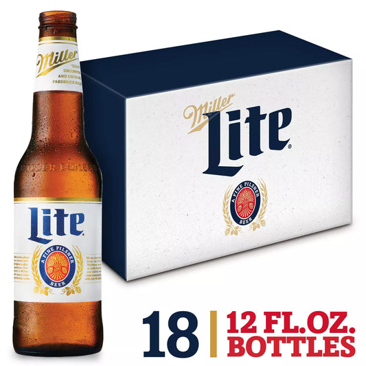 Miller Lite Beer - 18pk/12 fl oz Bottles