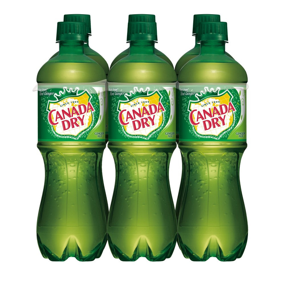 Canada Dry Caffeine Free Ginger Ale Soda Pop  16.9 fl oz  6 Pack Bottles