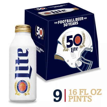 Miller Lite Beer - 9pk/16 fl oz Aluminum Bottles