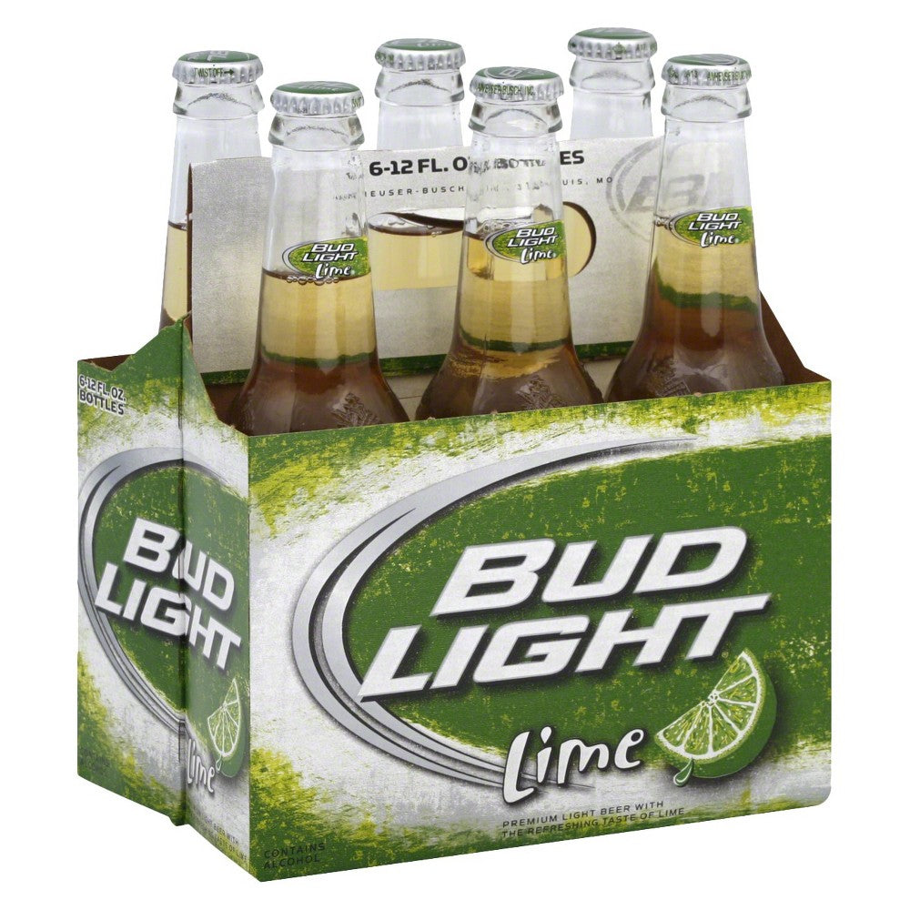 Bud Light Lime Beer Bottles 12 oz, 6 pk