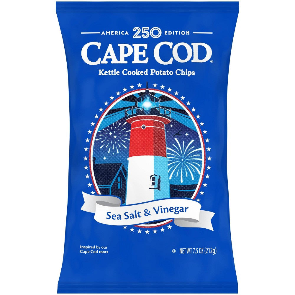 Cape Cod Potato Chips Sea Salt and Vinegar Kettle Chips - 7.5oz
