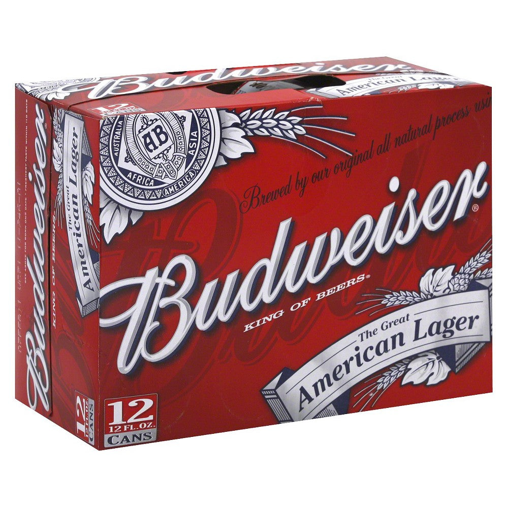 Budweiser Beer - 12pk / 12oz Cans