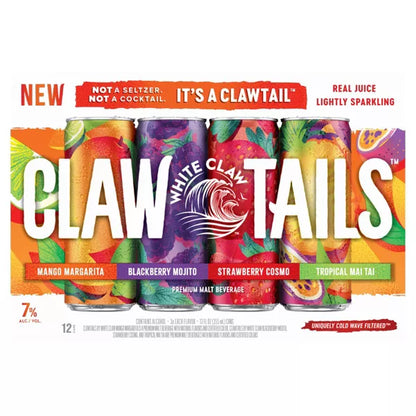 White Claw Hard Seltzer Clawtails Variety Flavored Alcoholic Beverages - 12pk/12 fl oz Cans