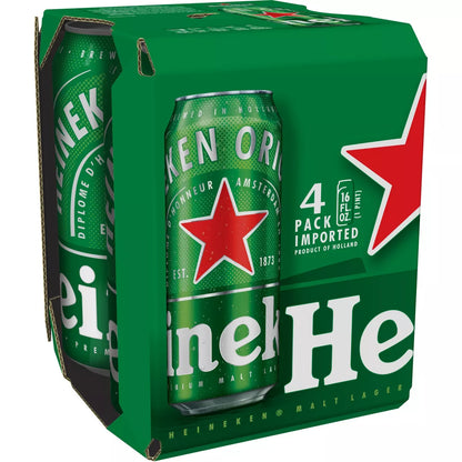 Heineken Original Lager Beer - 4pk/16 fl oz Cans