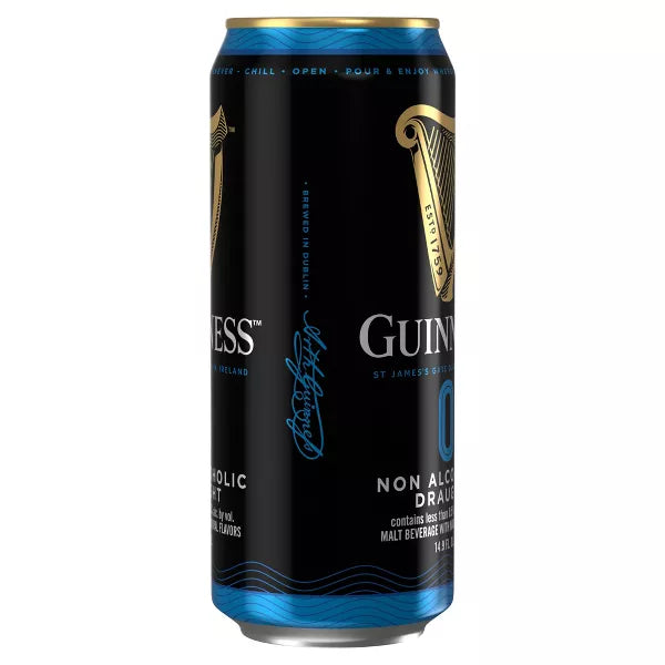 Guinness 0 Non-Alcoholic Draught Beer - 4pk/14.9 fl oz Cans