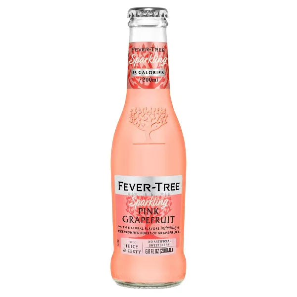Fever-Tree Sparkling Pink Grapefruit Bottles - 4pk/200ml