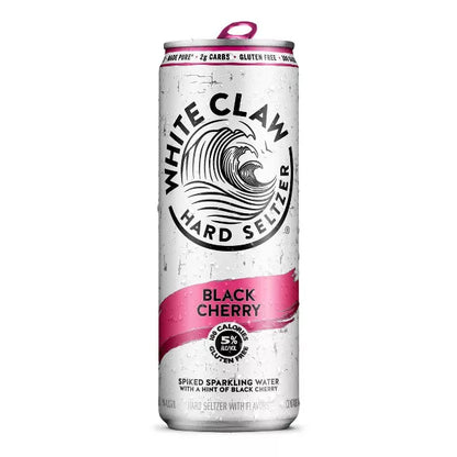 White Claw Black Cherry Hard Seltzer - 12pk/12 fl oz Slim Cans