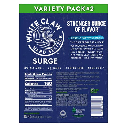 White Claw Surge Variety #2 - 12pk/12 fl oz Cans
