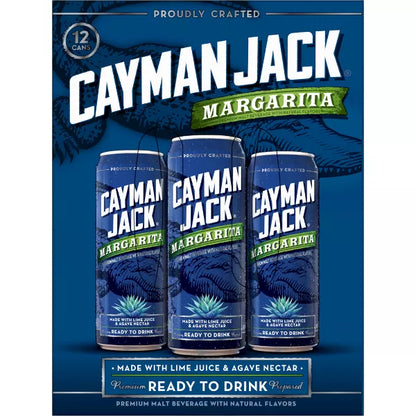 Cayman Jack Margarita - 12pk/12 fl oz Cans