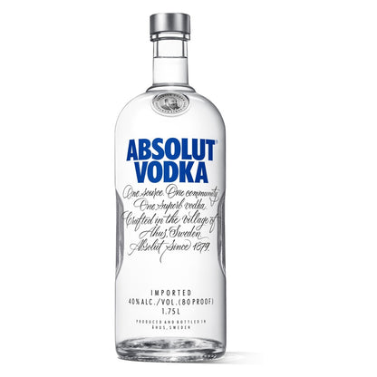 Absolut Vodka Sweden Original 1.75L Bottle